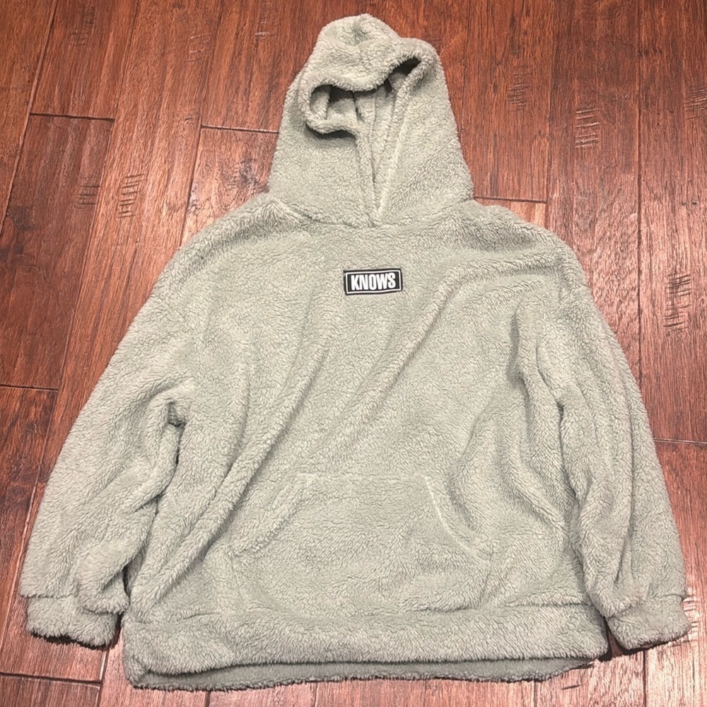 1XL Green Women’s Hooded Sweater